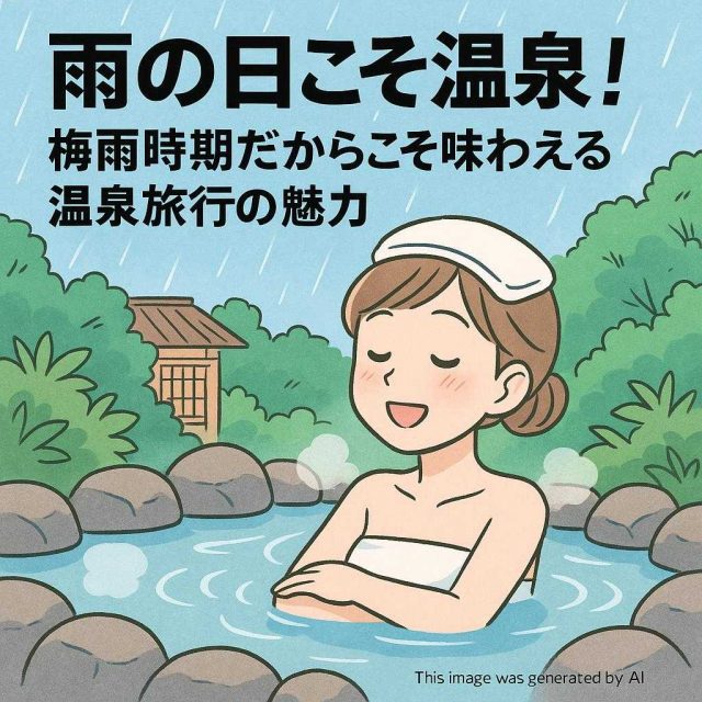 雨の日こそ温泉！梅雨時期だからこそ味わえる温泉旅行の魅力