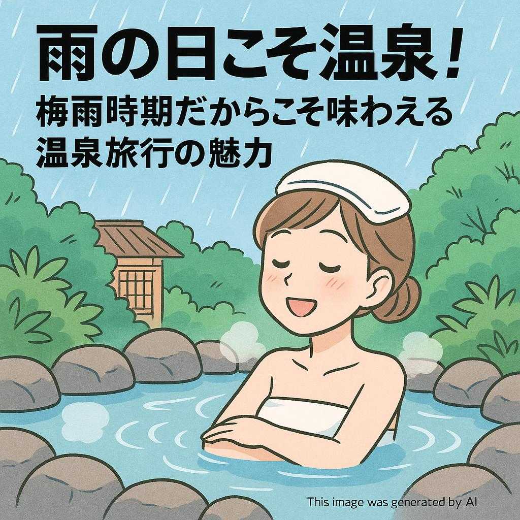 雨の日こそ温泉！梅雨時期だからこそ味わえる温泉旅行の魅力