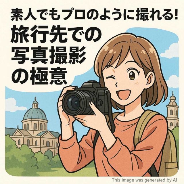 素人でもプロのように撮れる！旅行先での写真撮影の極意