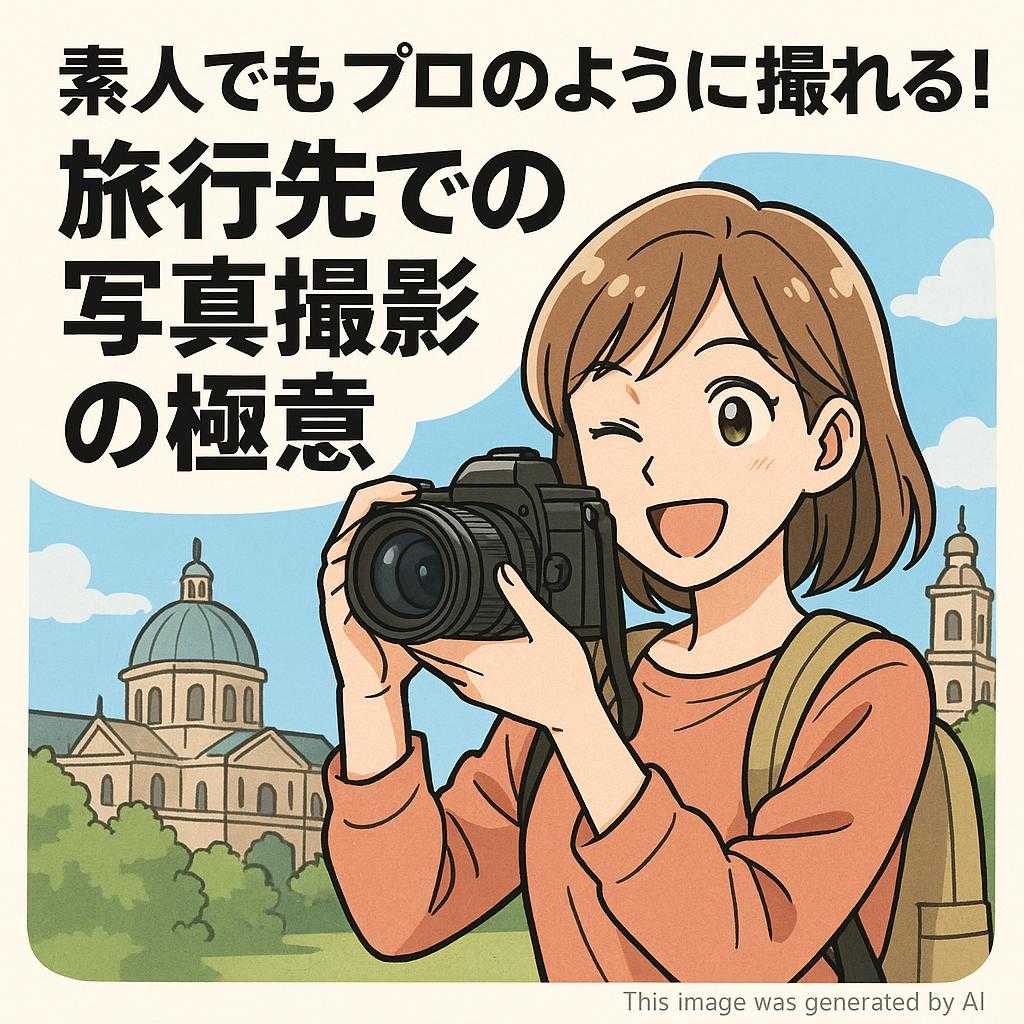 素人でもプロのように撮れる！旅行先での写真撮影の極意