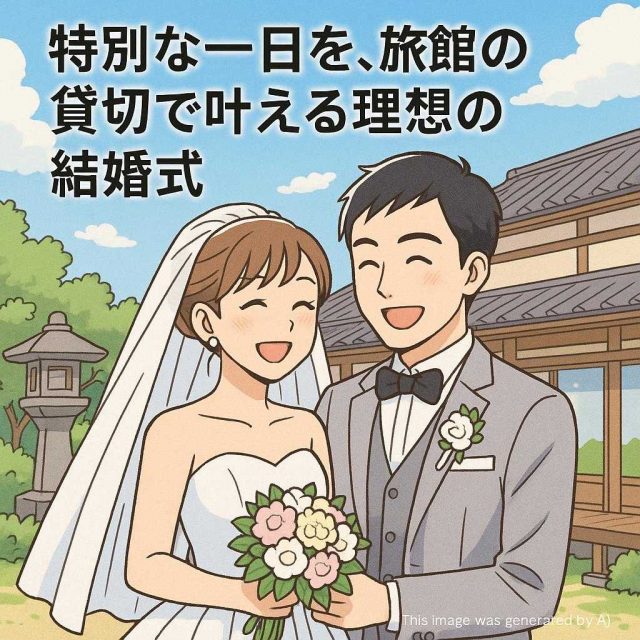 特別な一日を、旅館の貸切で叶える理想の結婚式