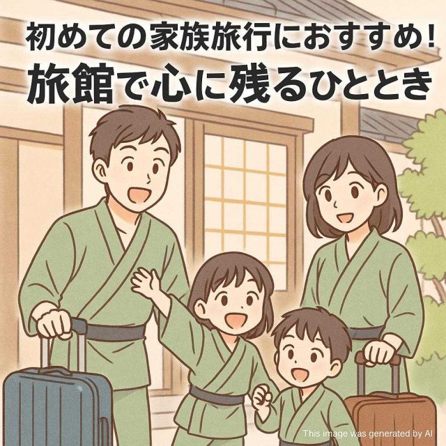 初めての家族旅行におすすめ！旅館で心に残るひとときを