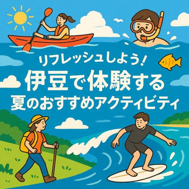 リフレッシュしよう！伊豆で体験する夏のおすすめアクティビティ