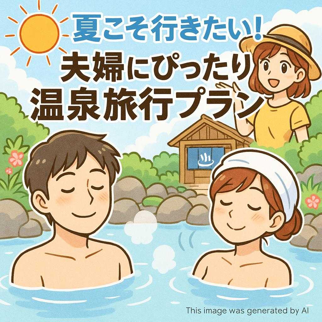 夏こそ行きたい！夫婦にぴったりな温泉旅行プラン