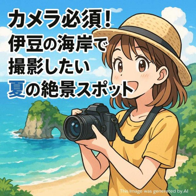 カメラ必須！伊豆の海岸で撮影したい夏の絶景スポット