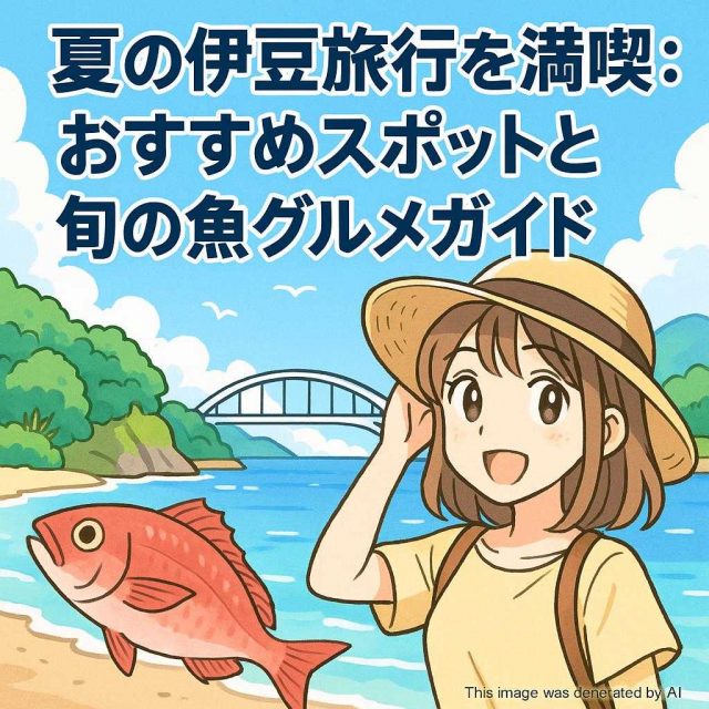 夏の伊豆旅行を満喫：おすすめスポットと旬の魚グルメガイド