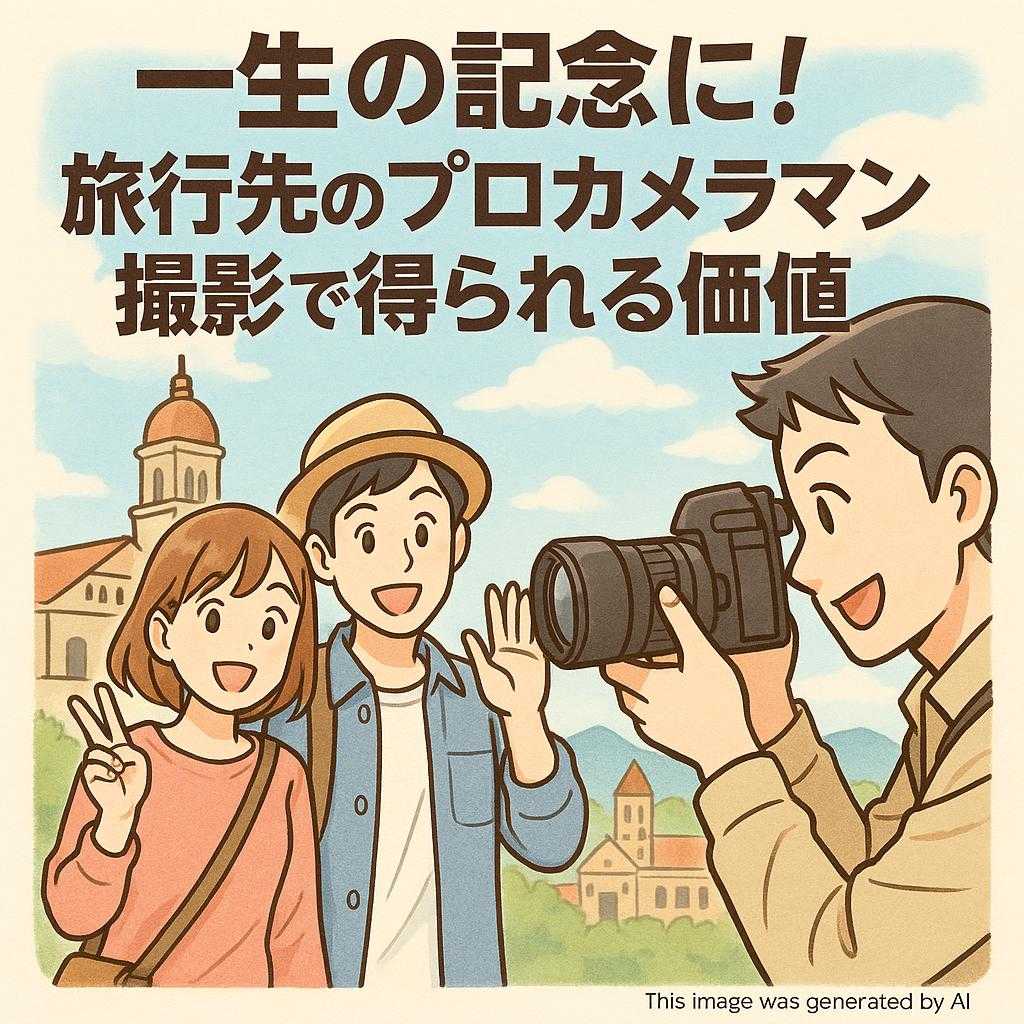 一生の記念に！旅行先のプロカメラマン撮影で得られる価値