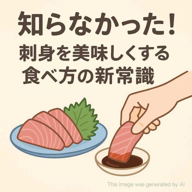知らなかった！刺身を美味しくする食べ方の新常識