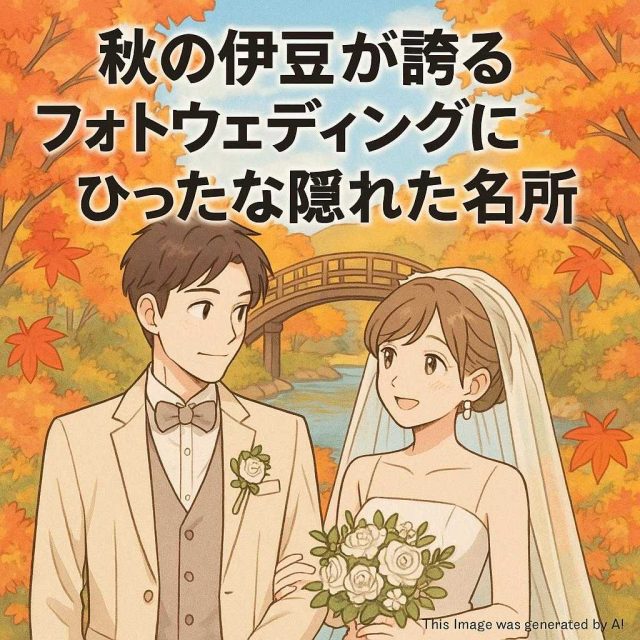 秋の伊豆が誇るフォトウェディングにぴったりな隠れた名所