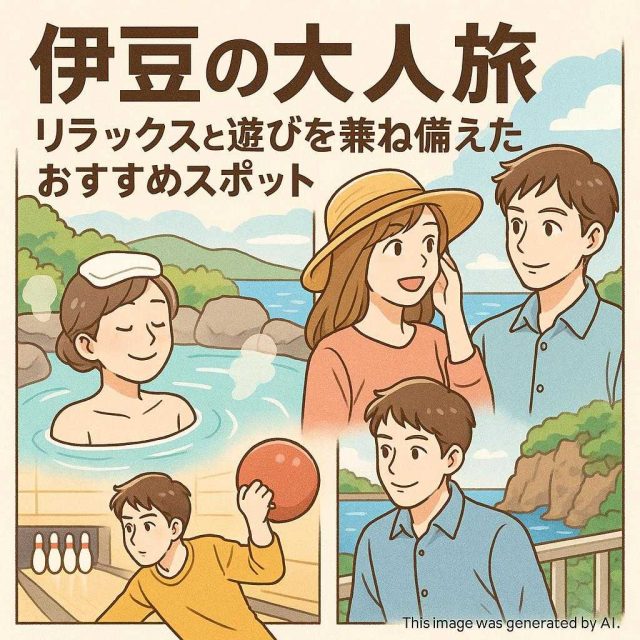 伊豆の大人旅: リラックスと遊びを兼ね備えたおすすめスポット