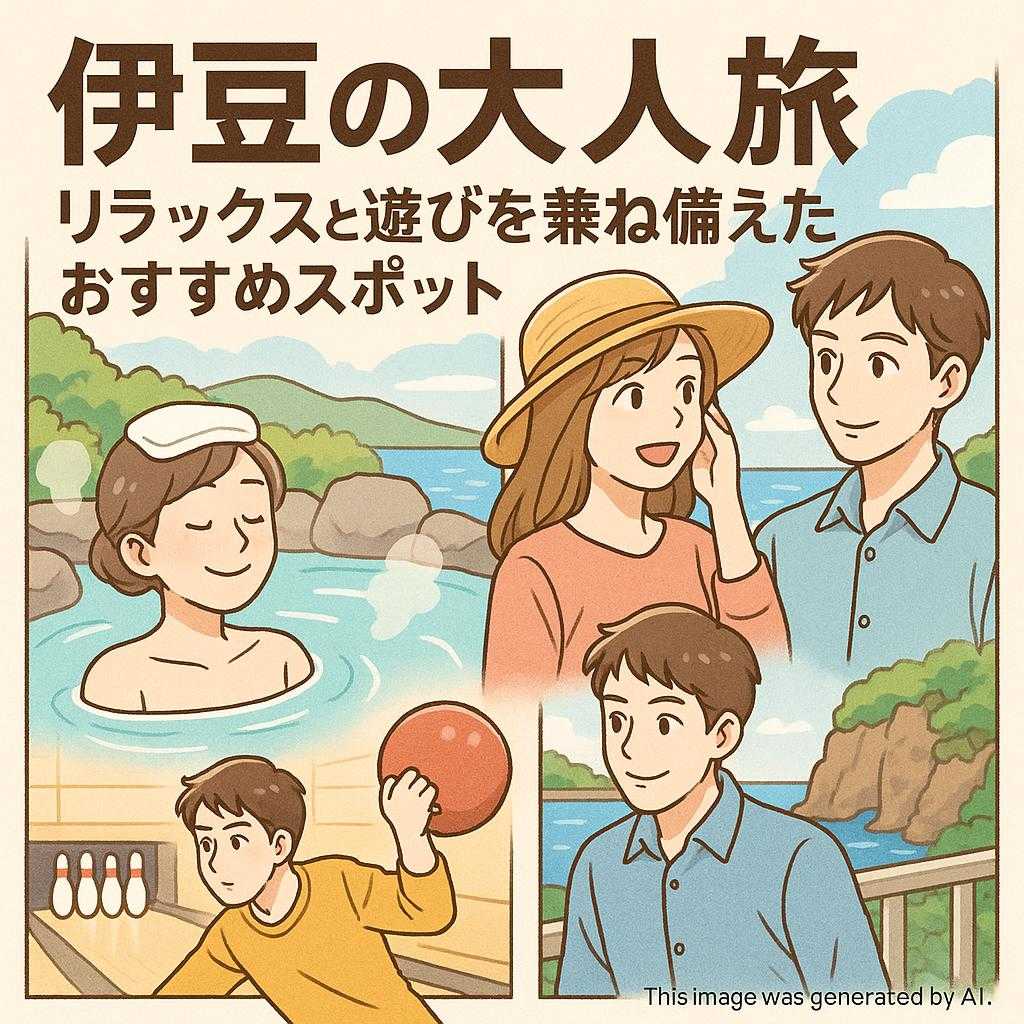 伊豆の大人旅: リラックスと遊びを兼ね備えたおすすめスポット