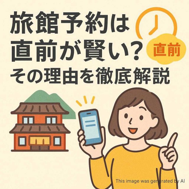 旅館予約は直前が賢い？その理由を徹底解説