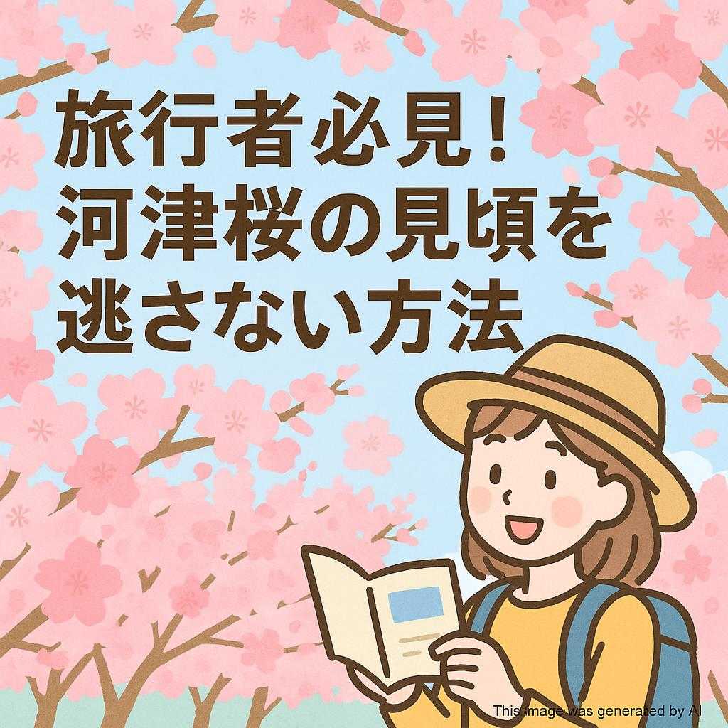 旅行者必見!河津桜の見頃を逃さない方法