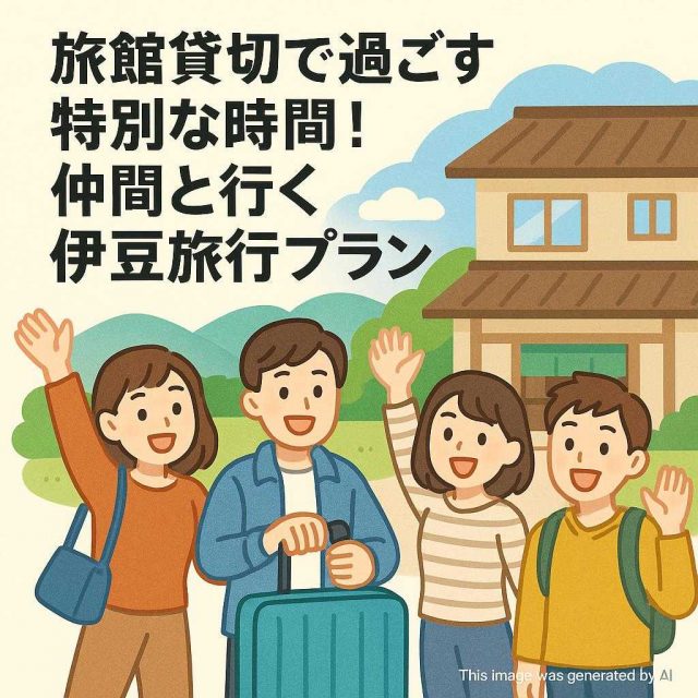 旅館貸切で過ごす特別な時間！仲間と行く伊豆旅行プラン