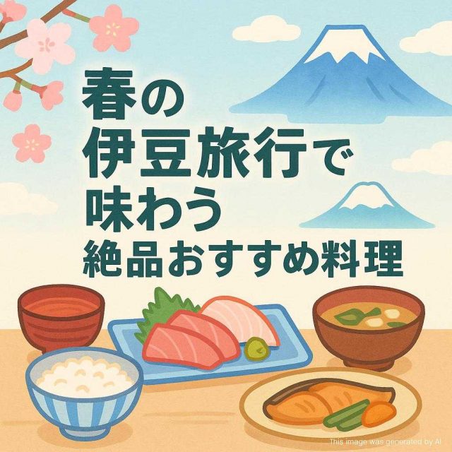春の伊豆旅行で味わう絶品おすすめ料理