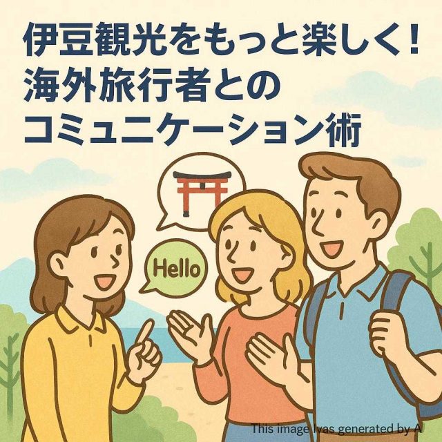 伊豆観光をもっと楽しく！海外旅行者とのコミュニケーション術