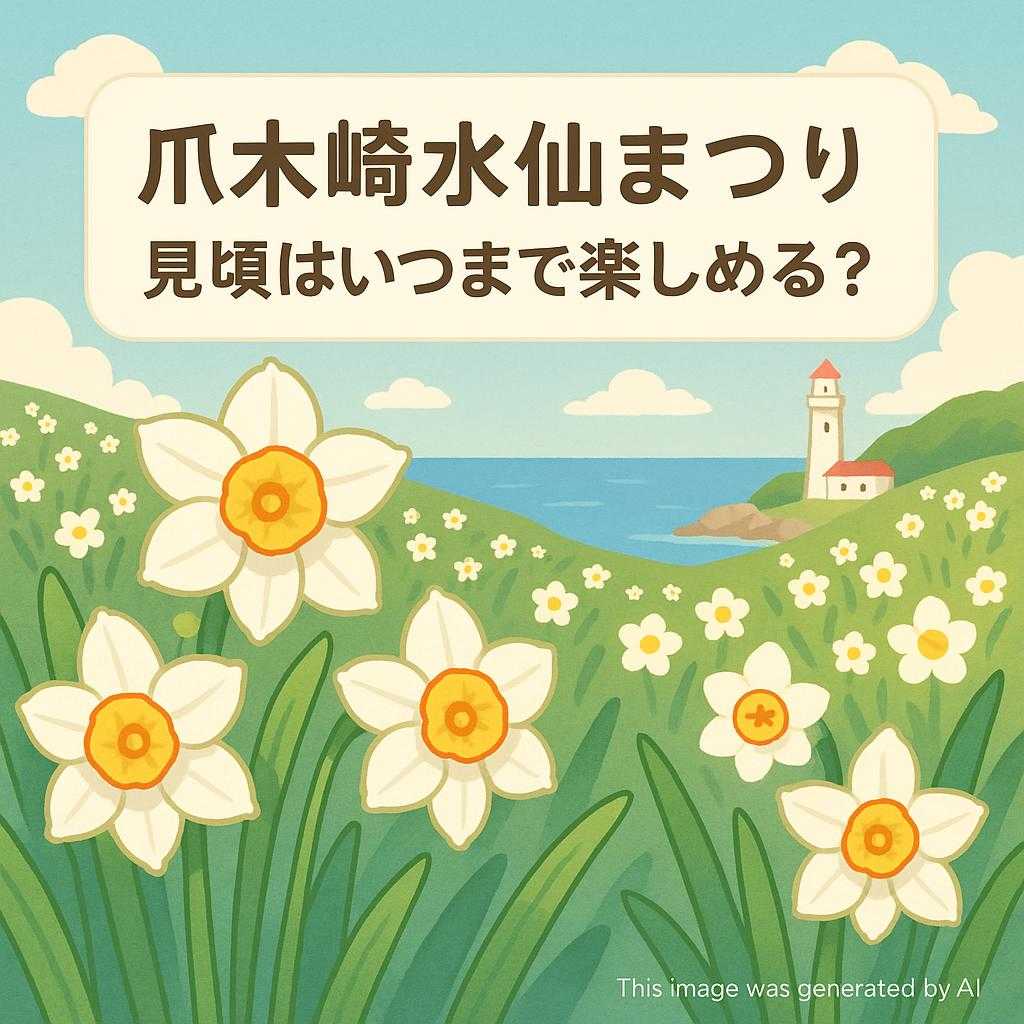 爪木崎水仙まつり：見頃はいつまで楽しめる？