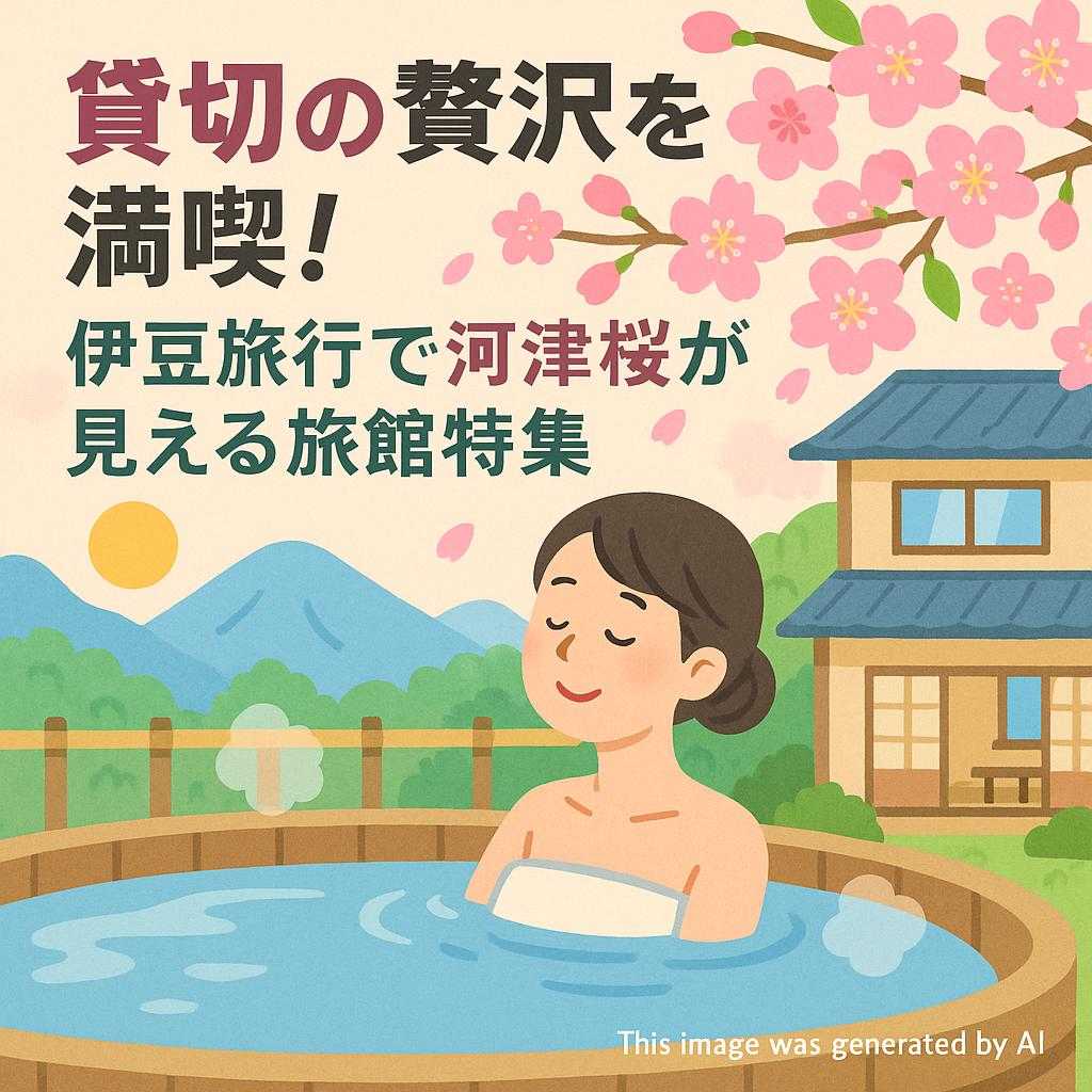 貸切の贅沢を満喫!伊豆旅行で河津桜が見える旅館特集