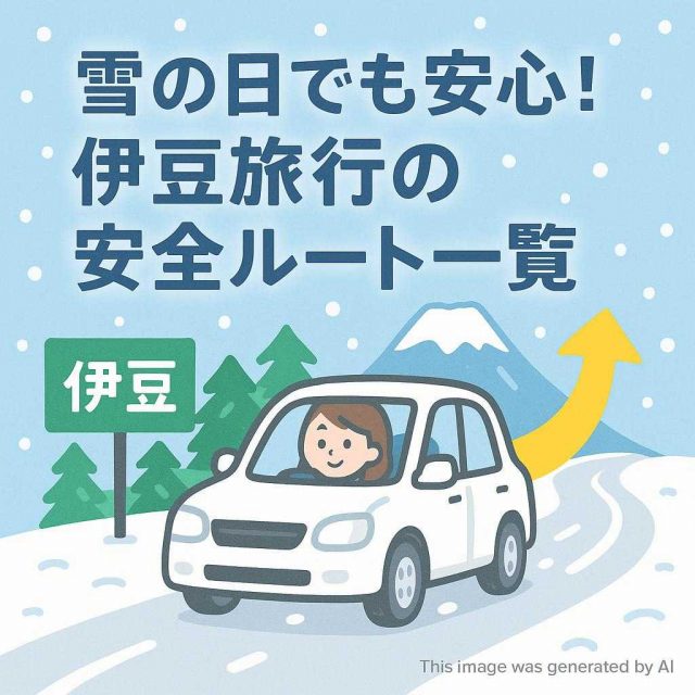 雪の日でも安心！伊豆旅行の安全ルート一覧