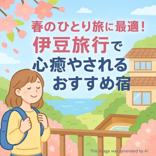 春のひとり旅に最適！伊豆旅行で心癒されるおすすめ宿
