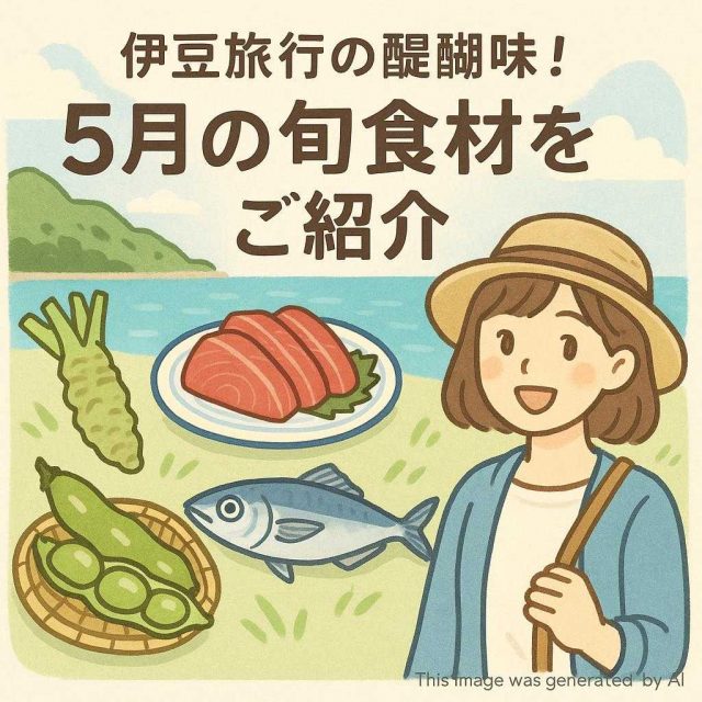 伊豆旅行の醍醐味！5月の旬食材をご紹介