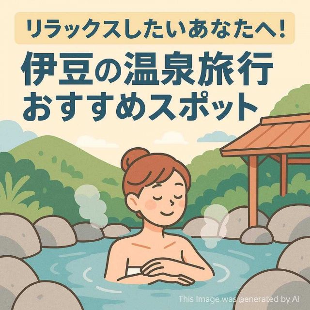 For those in need of a getaway! Recommended Hot Spring Spots in Izu.