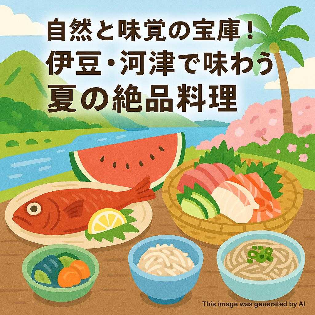 自然と味覚の宝庫！伊豆・河津で味わう夏の絶品料理