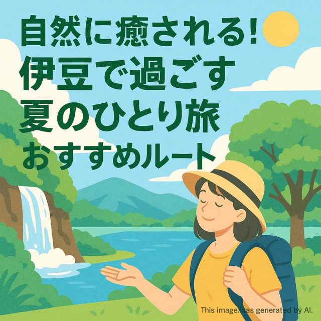 自然に癒される！伊豆で過ごす夏のひとり旅おすすめルート