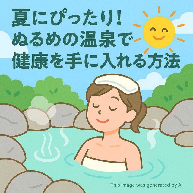 夏にぴったり！ぬるめの温泉で健康を手に入れる方法