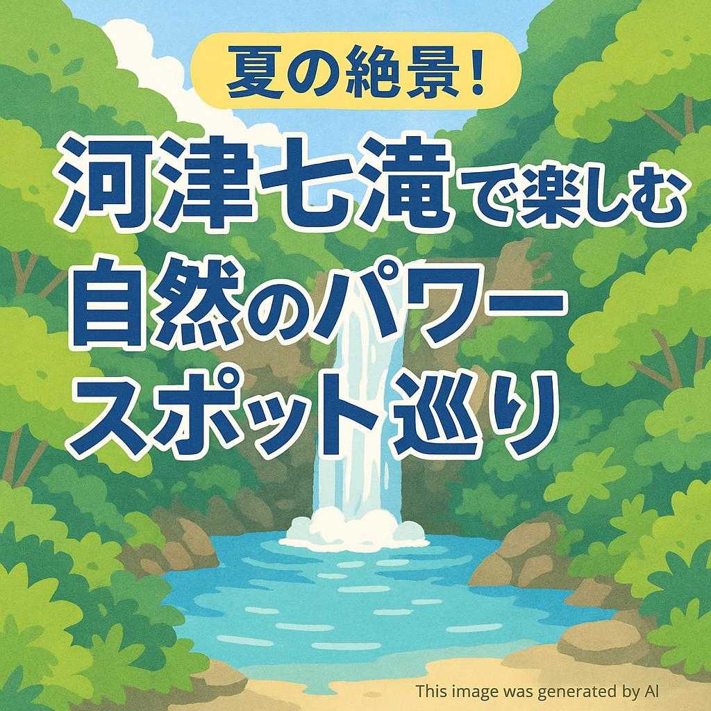 夏の絶景！河津七滝で楽しむ自然のパワースポット巡り