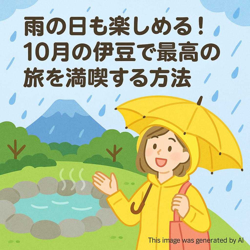 雨の日も楽しめる！10月の伊豆で最高の旅を満喫する方法