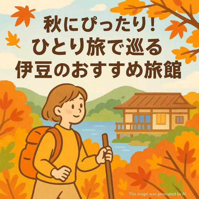 秋にぴったり！ひとり旅で巡る伊豆のおすすめ旅館