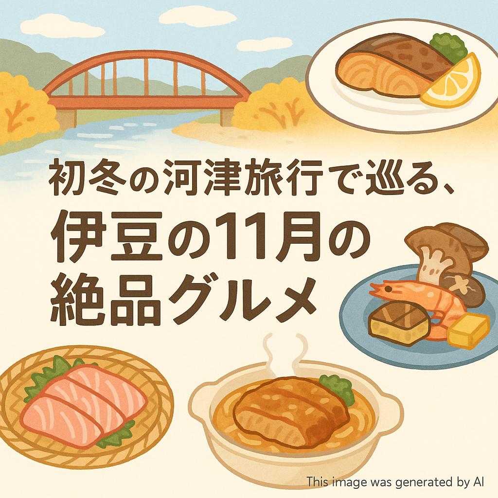 初冬の河津旅行で巡る、伊豆の11月の絶品グルメ